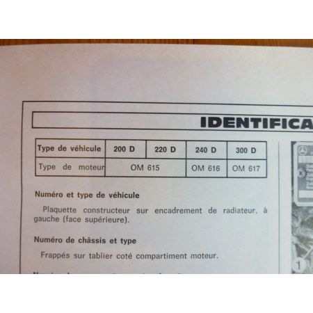 200D 220D 240D 300D Revue Technique Mercedes