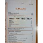 309 1.6l 1.9l Revue Technique Peugeot