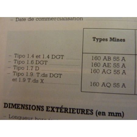 Tipo Revue Technique Fiat