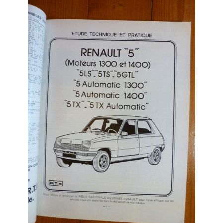 R5 74- Revue Technique Renault
