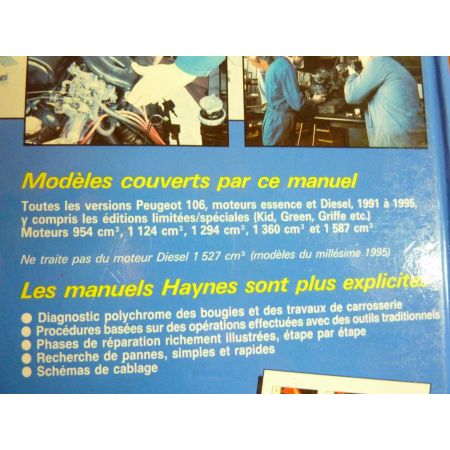 106 91-95 Revue Technique Haynes Peugeot FR