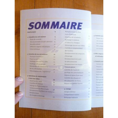 206 Ess. Revue Connaitre entretenir Peugeot