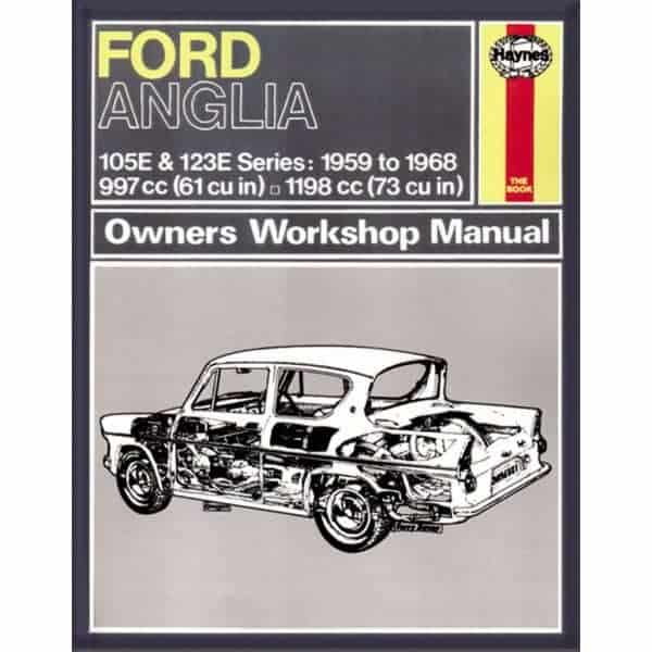 Anglia 59-68 classic reprint Revue technique Haynes FORD Anglais