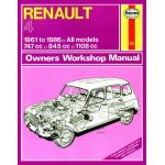 R4 classic 61-86 Revue technique Haynes RENAULT Anglais