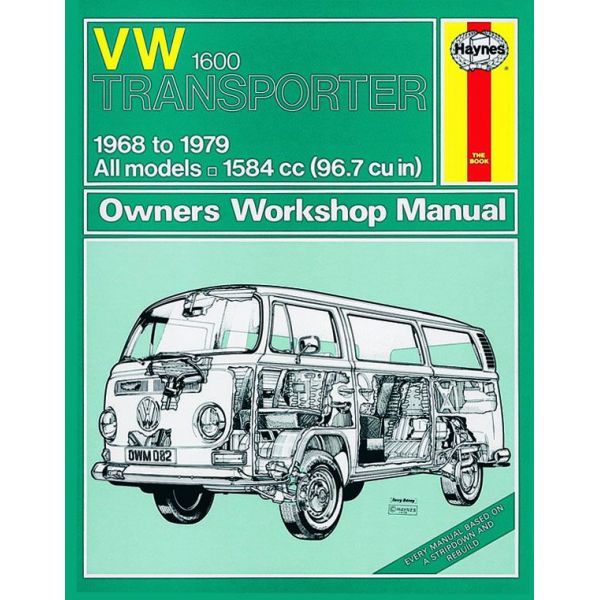 Transporter 1600 68-79 Revue technique Haynes VW Anglais