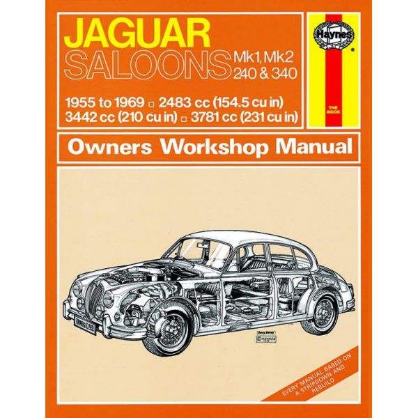 MkI II 240 340  55-69 Revue technique Haynes JAGUAR Anglais