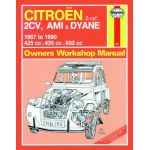 2CV Ami Dyane  up to H 67-90 Revue technique Haynes CITROEN Anglais