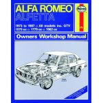 Alfetta classic 73-87 Revue technique Haynes ALFZ ROMEO Anglais