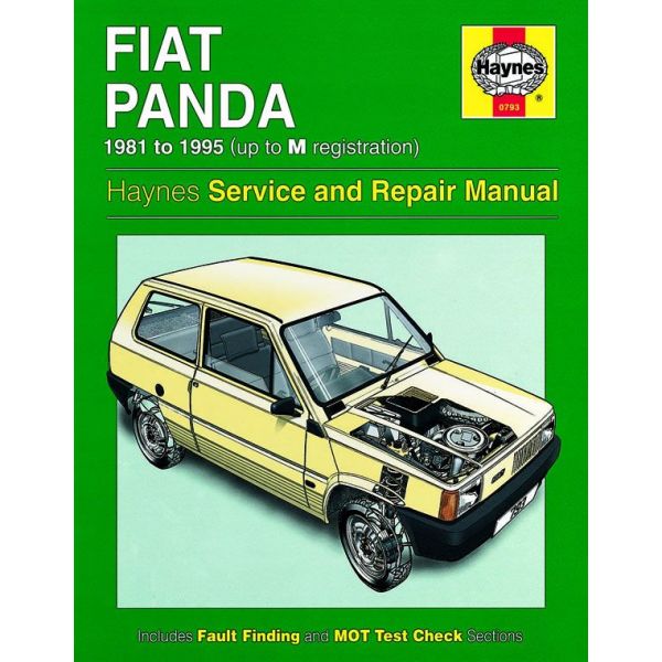 Panda classic 81-95 Revue technique Haynes FIAT Anglais