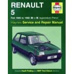 R5 Petrol  B to N classic 85-96 Revue technique Haynes RENAULT Anglais