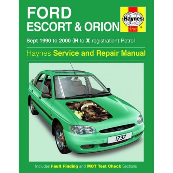 Escort Orion Petrol 90-00 Revue technique Haynes FORD Anglais