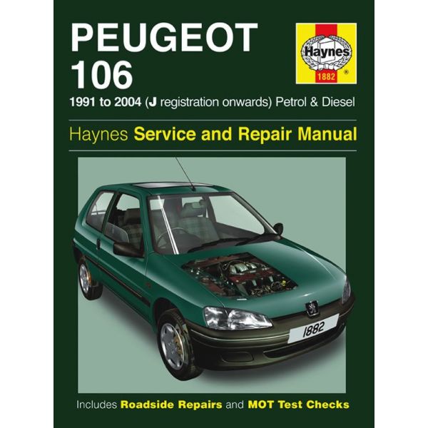 106 Petrol Die 91-04 Revue technique Haynes PEUGEOT Anglais