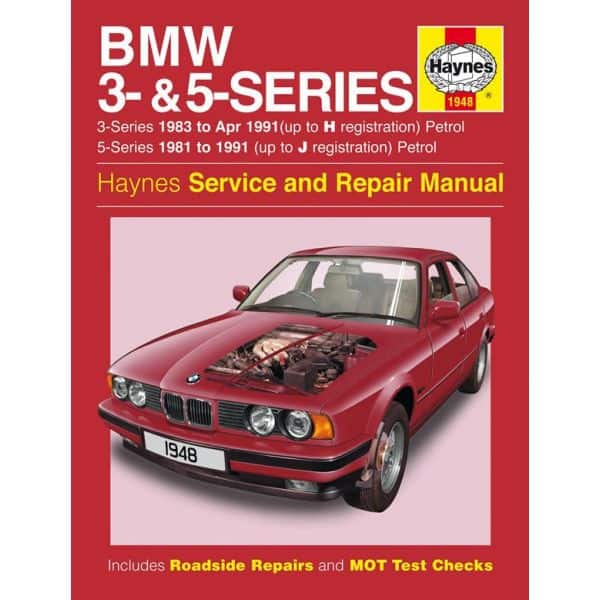Series 3- 5-Petrol 81-91 Revue technique Haynes BMW Anglais