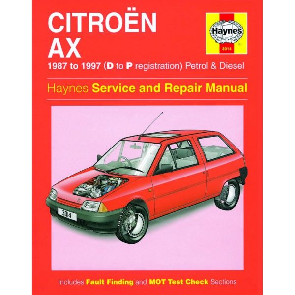 AX Petrol Diesel  D to P 87-97 Revue technique Haynes CITROEN Anglais