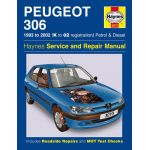 306 Petrol Diesel  K to 02 93-02 Revue technique Haynes PEUGEOT Anglais