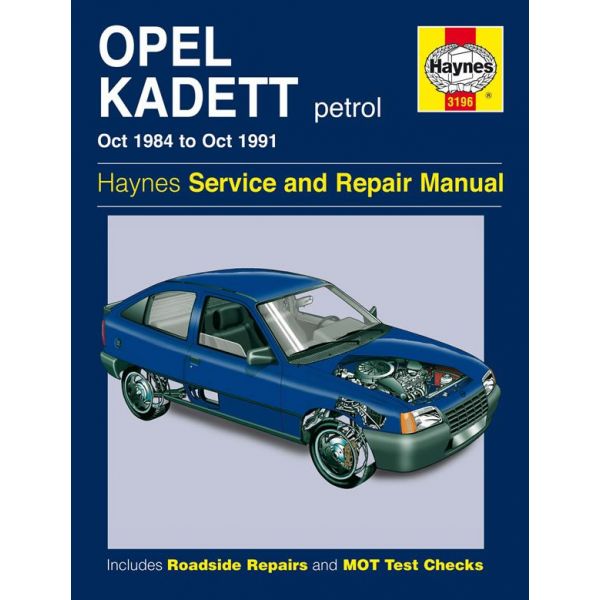 Kadett Petrol 84-91 Revue technique Haynes OPEL VAUXHALL Anglais