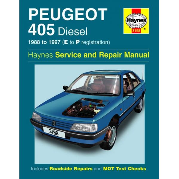 405 Die  E to P 88-97 Revue technique Haynes PEUGEOT Anglais