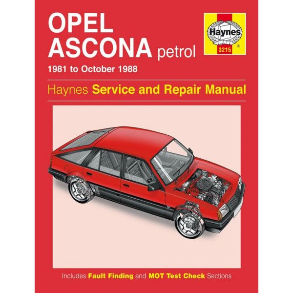 Ascona Petrol 81-88  Revue technique Haynes OPEL VAUXHALL Anglais