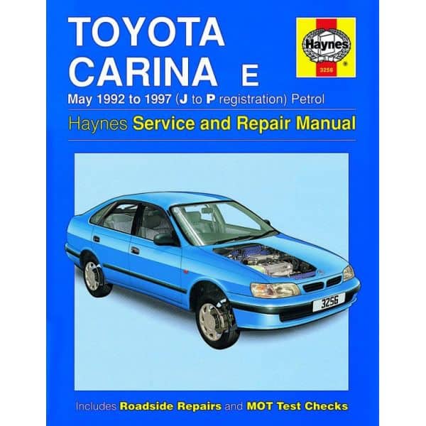 Carina E Petrol  J to P 92-97 Revue technique Haynes TOYOTA  Anglais