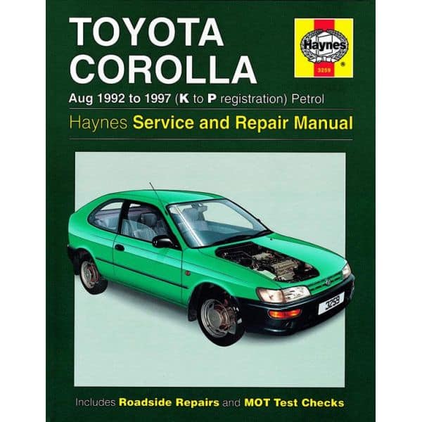 Corolla Petrol  92-97 Revue technique Haynes TOYOTA Anglais
