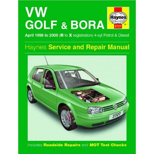 Golf Bora 98-00 Revue technique Haynes VW Anglais