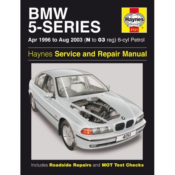 5-Series 6-cyl Petrol 96-03 Revue technique Haynes BMW Anglais