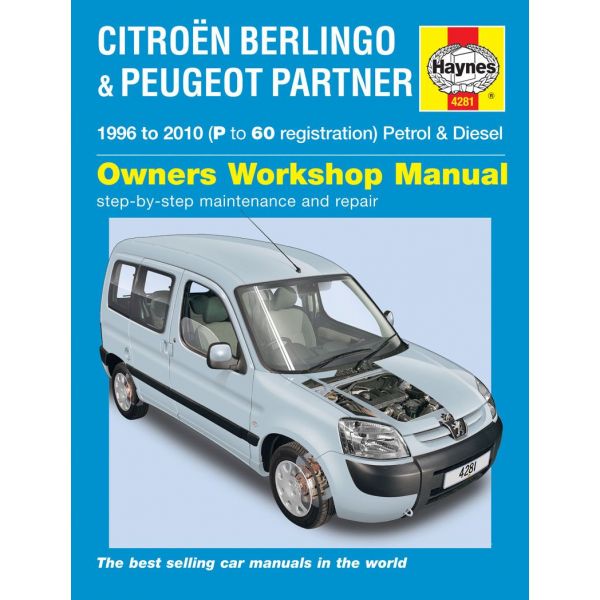 Berlingo Partner 96-10 Revue technique Haynes PSA Anglais