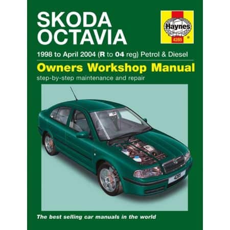 Octavia Petrol Die 98-04 Revue technique Haynes SKODA Anglais