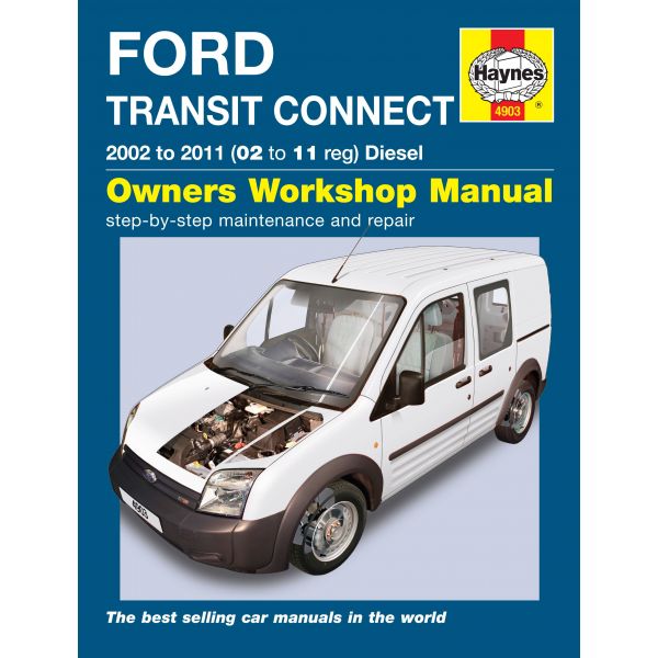 Transit Connect Die 02-11 Revue technique Haynes FORD Anglais