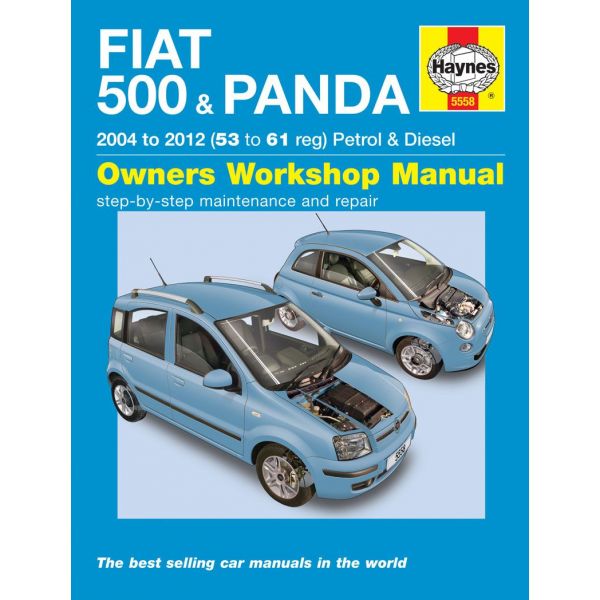 500 Panda 04-12 Revue technique Haynes FIAT Anglais
