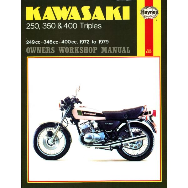 250 350 400 Triples 72-79 Revue technique Haynes KAWASAKI Anglais