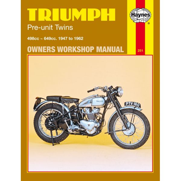 Pre-Unit Twins 47-62 Revue technique Haynes TRIUMPH Anglais