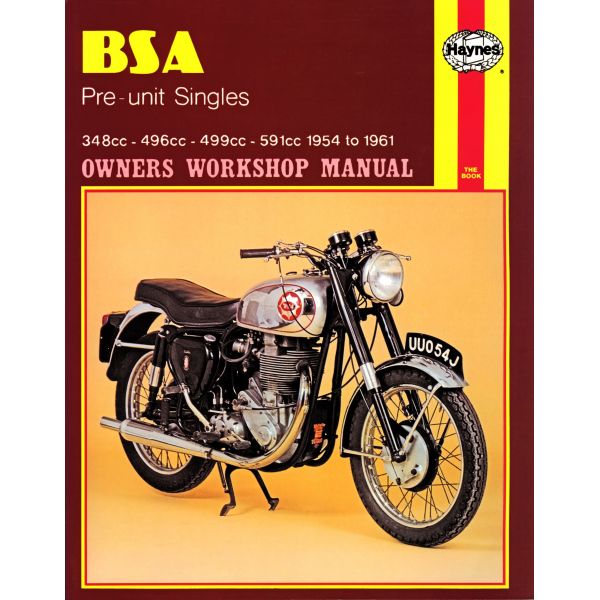 Pre-unit Singles 54-61 Revue technique Haynes BSA  Anglais