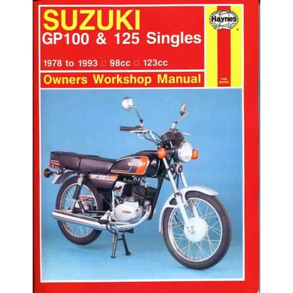 GP100 125 Singles 78-93 Revue technique Haynes SUZUKI Anglais