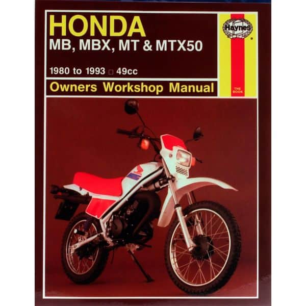 MB MBX MT MTX50 80-93 Revue technique Haynes HONDA Anglais