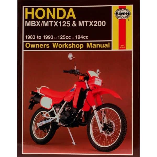 MBX MTX 125 MTX 200 83-93 Revue technique Haynes HONDA Anglais