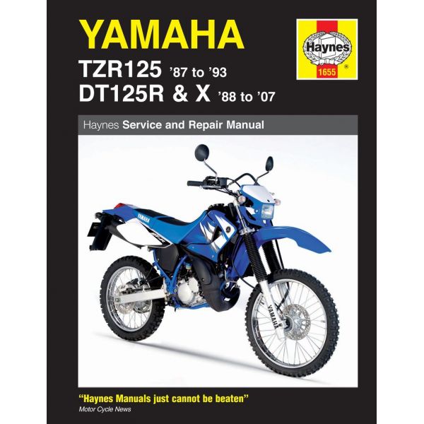 TZR125 87-93 and DT125R X 88-07 Revue technique YAMAHA Haynes Anglais