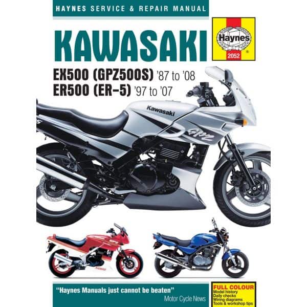 EX500 GPZ500S ER500 ER-5 87-08 Revue technique KAWASAKI Haynes Anglais