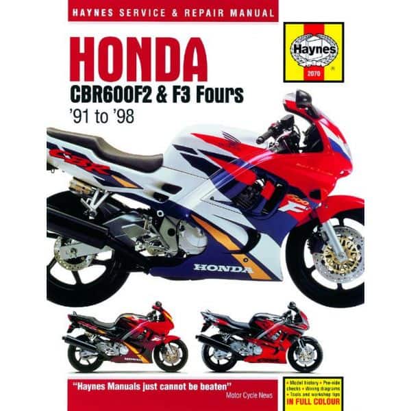 CBR 600 F2 F3 Fours 91-98 Revue technique Haynes HONDA Anglais