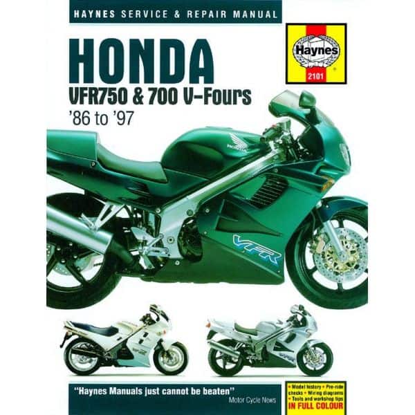 VFR 750 700 V-Fours 86-97  Revue technique Haynes HONDA Anglais