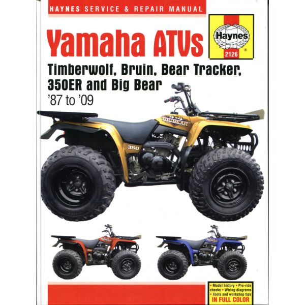 ATVs 87-09 Revue technique Haynes YAMAHA Anglais