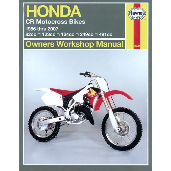 CR Motocross Bikes 86-07 Revue technique Haynes HONDA Anglais