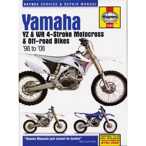 YZ WR 4-stroke 98-08 Revue technique Haynes YAMAHA Anglais