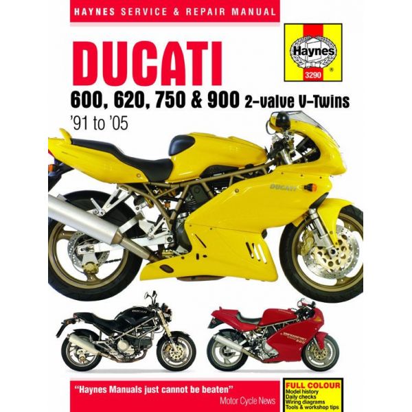 600 620 750 and 900 91-05 Revue technique Haynes DUCATI Anglais