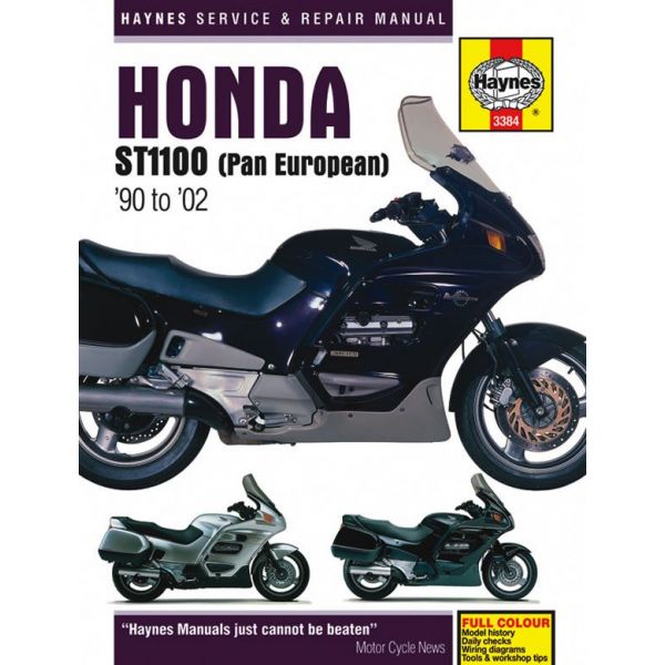 ST1100 Pan European V-Fours 90-02 Revue technique Haynes HONDA Anglais