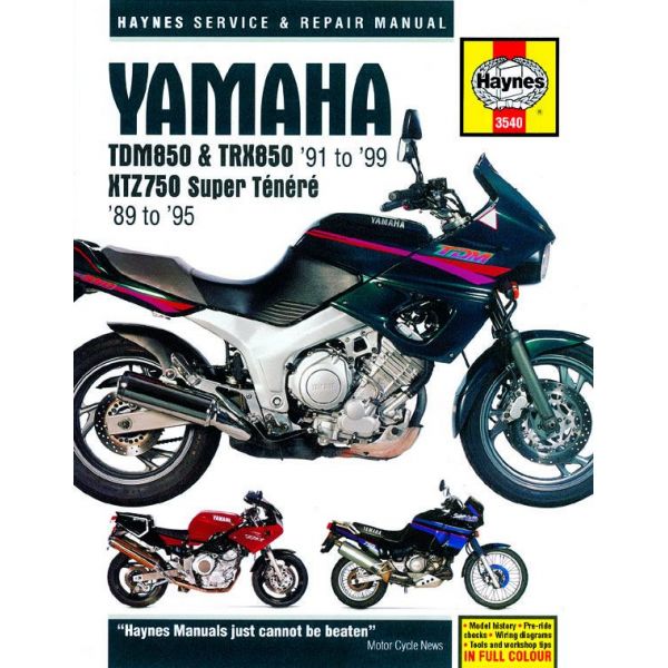 TDM850 TRX850 XTZ 750 89-99 Revue technique Haynes YAMAHA Anglais