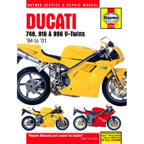 748 916  996 94-01 Revue technique Haynes DUCATI Anglais