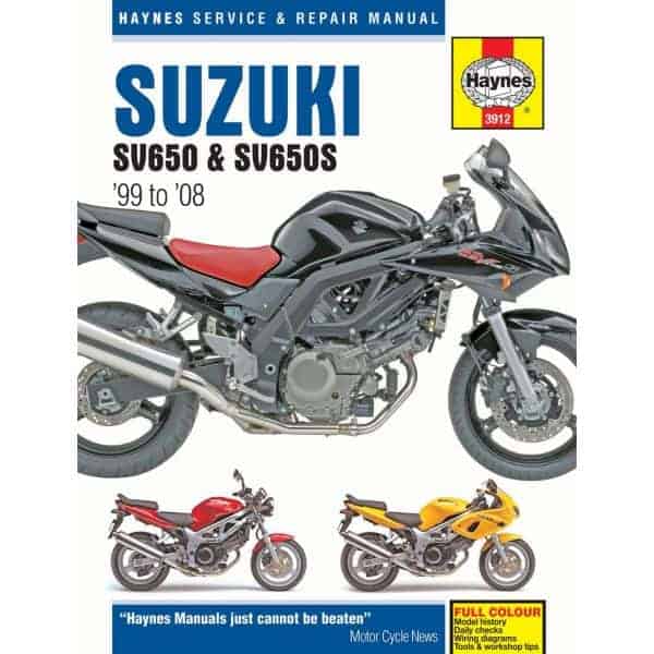 SV650 SV650S 99-08 Revue technique Haynes SUZUKI Anglais