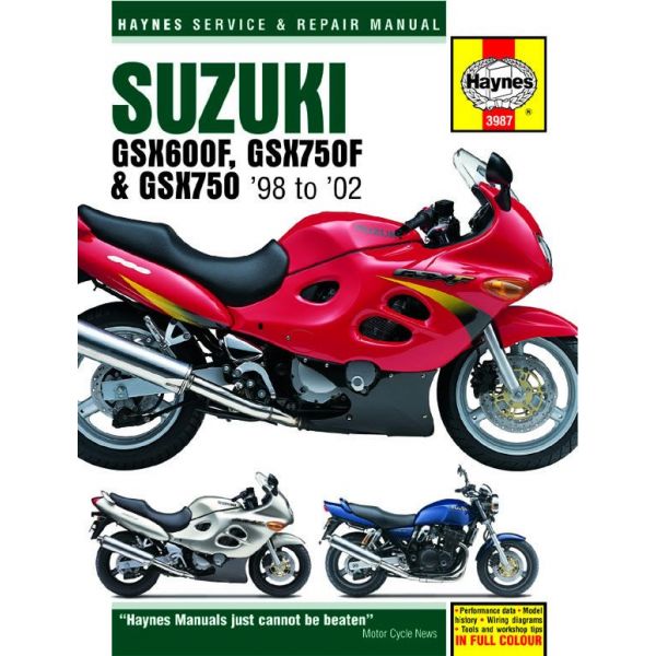 GSX 600 750F 750 98-02 Revue technique Haynes SUZUKI Anglais