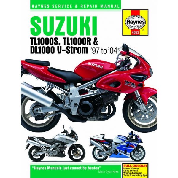 TL1000S R DL1000 V-Strom 97-04 Revue technique Haynes SUZUKI Anglais